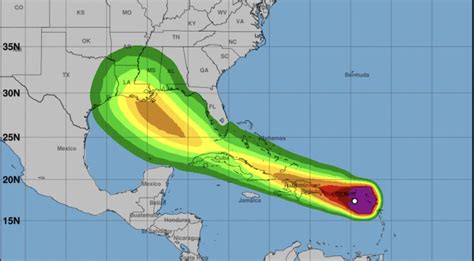 Dominican republic on the south coast from punta palenque eastward and on the north coast from cabo frances viejo eastward. Center of 'Disorganized Laura' Over the Virgin Islands and ...