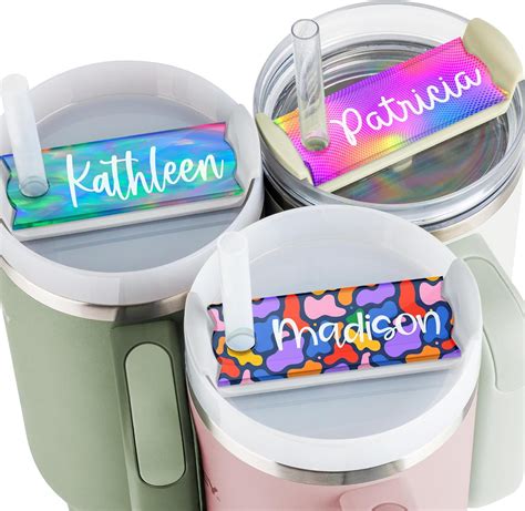 Personalized Stanley Tumbler Name Plates Abstract Custom Name Tag For 20 30 40