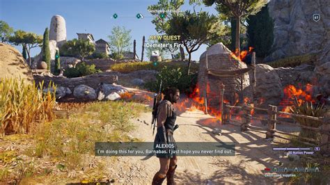 Demeters Fire Assassins Creed Odyssey Quest