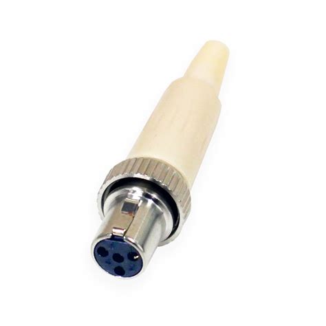Bravopro Ta4f 4 Pin Connector With Screw For Mipro Wireless Systems Beige