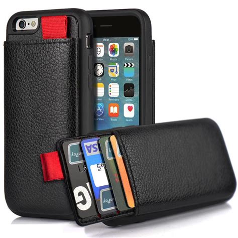 Iphone 6 Plus 6s Wallet Case Lameeku Shockproof Leather Case With