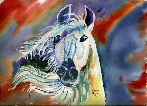 Spirit Horse Painting By Linda Fay Berger