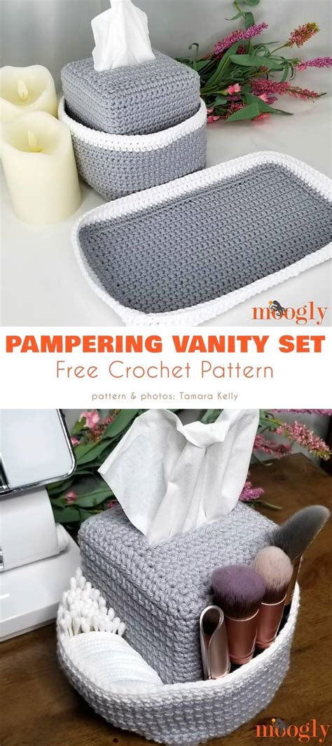 Pampering Vanity Set Free Crochet Pattern