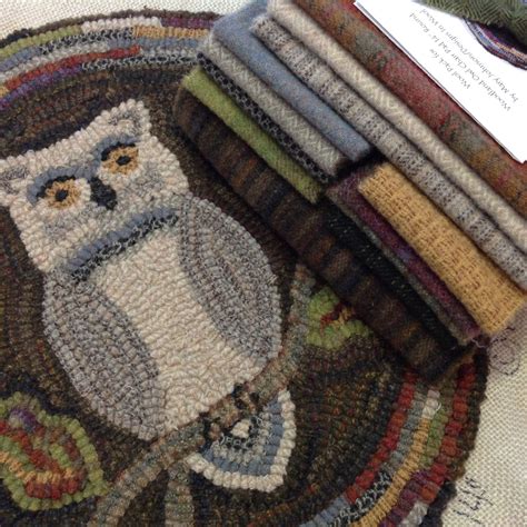 Rug Hooking Kit Woodland Owl Chair Pad Or Table Mat 14 Round J898