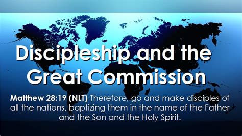 Discipleship And The Great Commission Living Faith Church