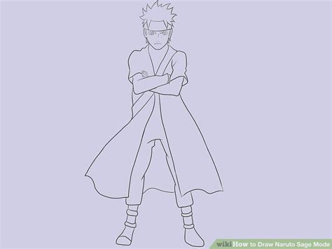 How To Draw Naruto Sage Mode With Pictures Wikihow