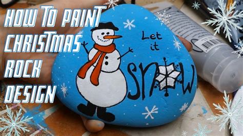 Rock Painting Tutorial For Beginners How To Paint Christmas Design