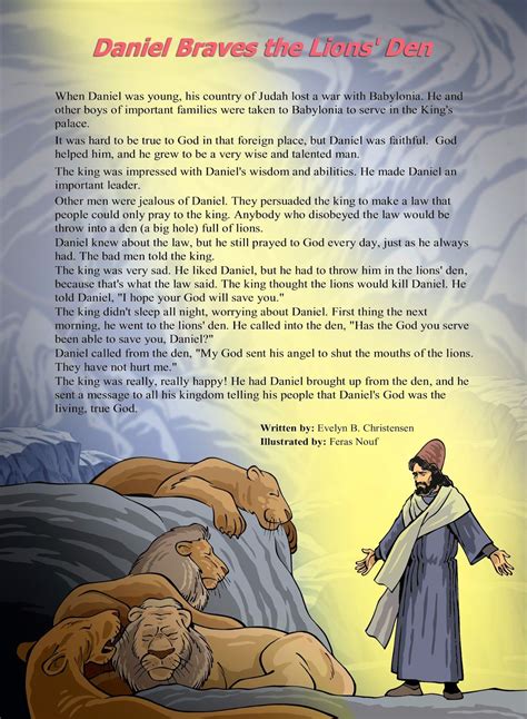 Bible Stories Daniel Braves The Lions Den Bible Stories For Kids