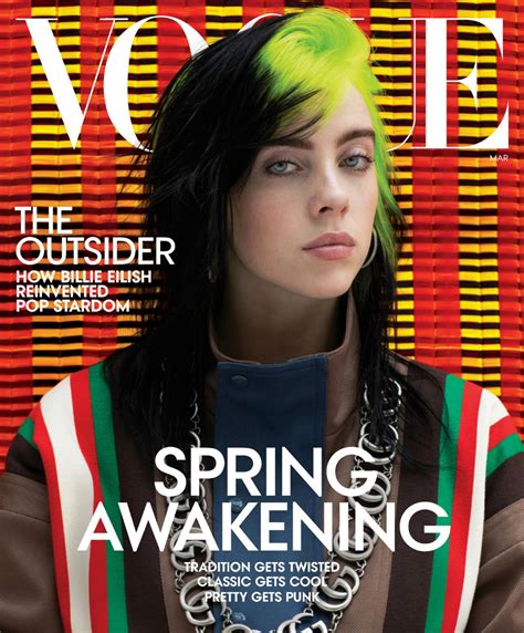 Jul 26, 2021 · watch billie eilish on the set of her vogue australia cover shoot for the august 2021 issue. Billie Eilish - Vogue US March 2020 Issue • CelebMafia