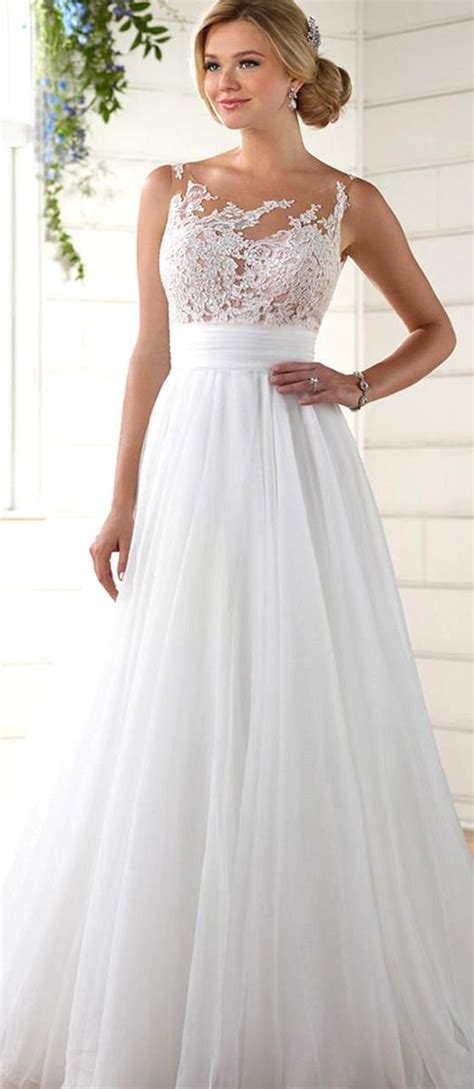 We did not find results for: Stunning Tulle Organza Illusion Scoop Neckline A-line ...
