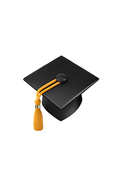The Emoji 🎓 Depicts A Black Graduation Cap With A Yellow Tassel Hanging