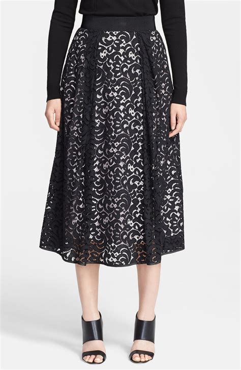 Milly Lace Midi Skirt Nordstrom