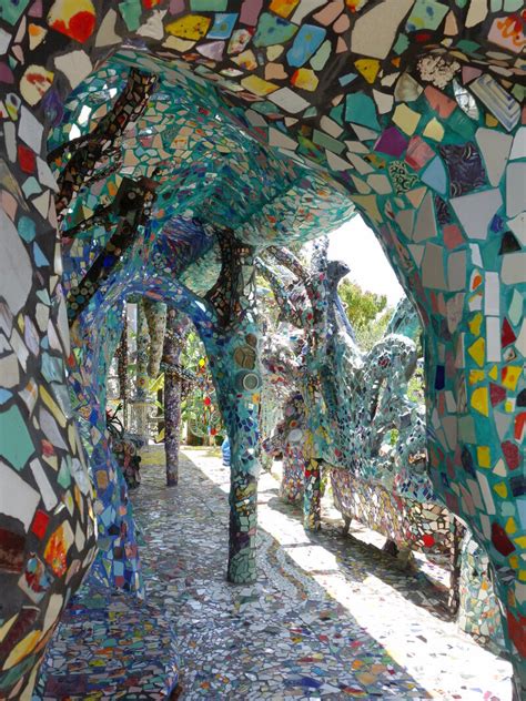 Mosaic tiles consist of sheets of small individual tiles mounted on a fiberglass mesh backing; Society Adventures: The Mosaic Tile House of Venice Beach ...