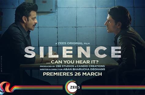 Zee5 Drops The Trailer Of Manoj Bajpayee Starrer Silence Can You Hear