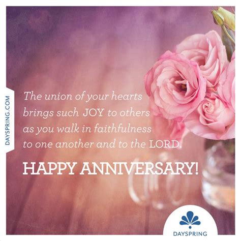 Union Of Your Hearts Dayspring Ecard Studio Happy Anniversary