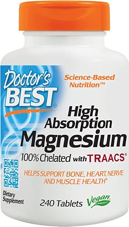 Doctors Best High Absorption Magnesium Elemental 200 Mg