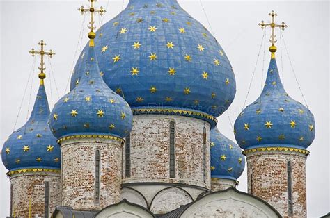 Onion Dome Russia Blue Onion Domes On The Nativity Of The Virgin