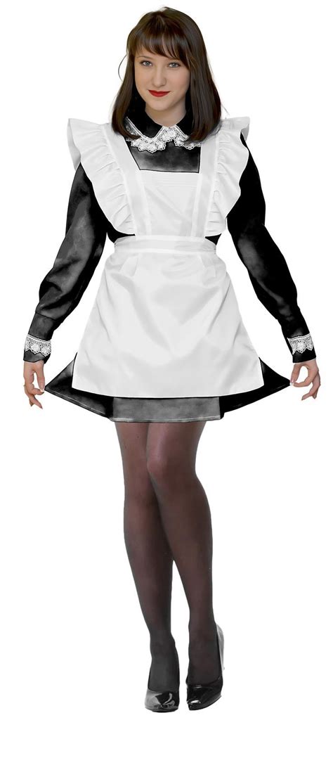 Black Satin Maid Maid Uniform Sissy Maid The Maids Maid Dress Bras And Panties Black Satin