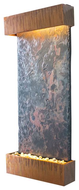 Large Nojoqui Falls Lightweight Slate Fountain Copper