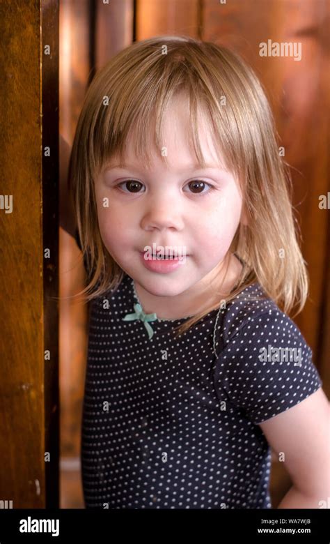Beautiful Little Girl Portrait Stock Photo Alamy