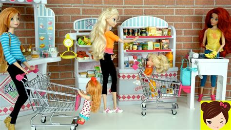 Aventuras En El Supermercado Con Bebes De Elsa Y Anna Jugando Con