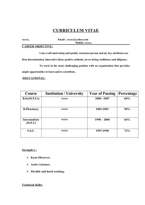 Resume format pick the right resume format for your situation. Fresher resume-sample14 by Babasab Patil