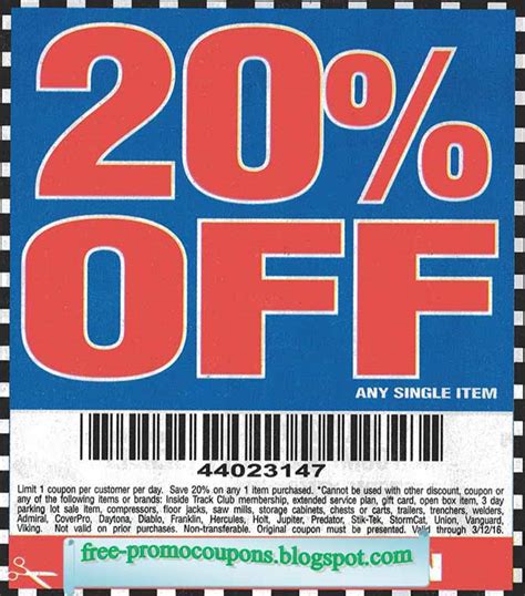 printable coupons 2023 harbor freight coupons