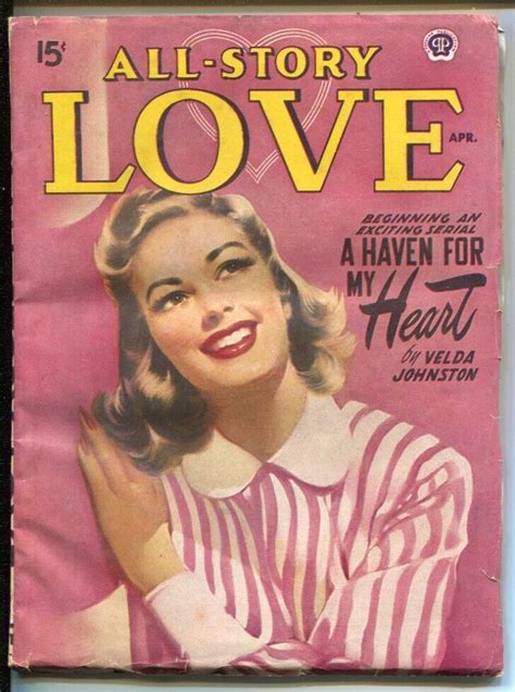 All Story Love 41950 Pin Up Girl Cover Female Pulp Fiction Authors Vg4