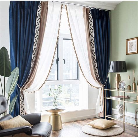 Pair Of Luxury Velvet Window Curtain Draperis Bedroom Living Room