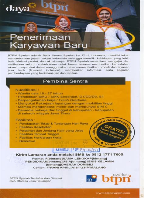 Contoh Surat Lamaran Kerja Bank Btn
