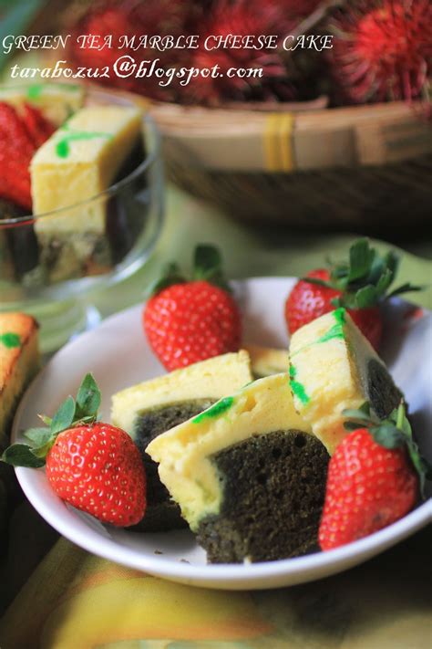 In the case of green tea. GREEN TEA MARBLE CHEESE CAKE | AIR TANGAN ZUHAIDA