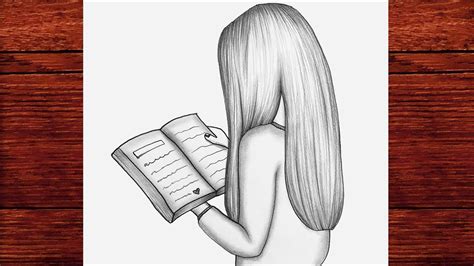 Kitap Kız Çizimi Nasıl Yapılır Kitap Okuyan Kız Resmi Çizimi How To Draw A Girl Reading Book