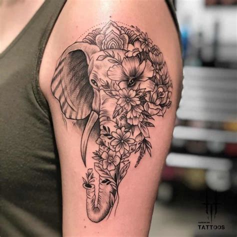 half face elephant tattoo unveiling a bold and unique design for your next ink session