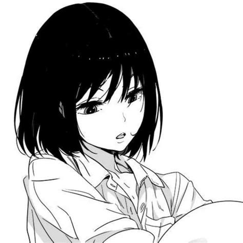 Anime Girl Pfps Black And White Anime Amino