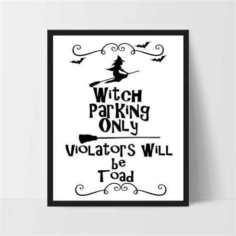 Printable Halloween Party Sign Witch Party Decor Halloween Etsy