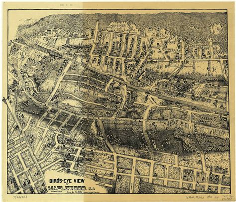 Vintage Map Of Maplewood Nj 1910 Drawing By Cartographyassociates