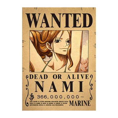 Nami Navigator Enies Lobby Arc One Piece Wanted Poster One Piece The