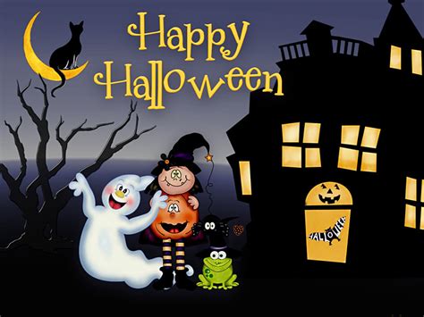Animated Happy Halloween Images Printable Template Calendar