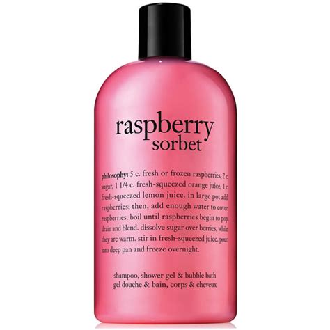 Philosophy Raspberry Sorbet Shampoo Shower Gel And Bubble Bath 480ml