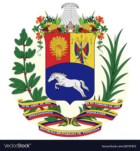 Coat Of Arms Of Bolivarian Republic Of Venezuela Digital Art By Tono