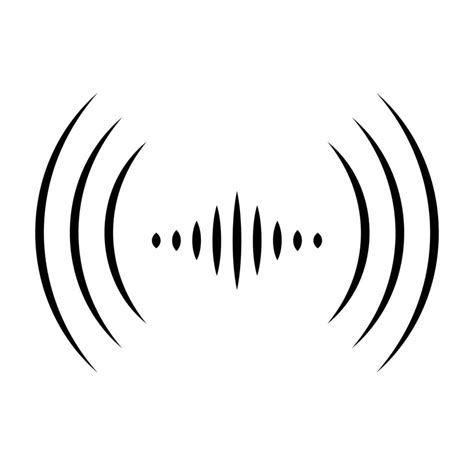 Art Sound Radio Wave Icon Vector Wifi Sound Signal Connection For Graphic Design Logo Website