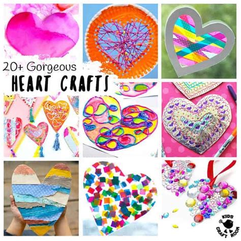 20 Totally Gorgeous Heart Crafts For Kids Kids Craft Room