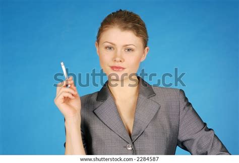 Woman Smokes Stock Photo 2284587 Shutterstock