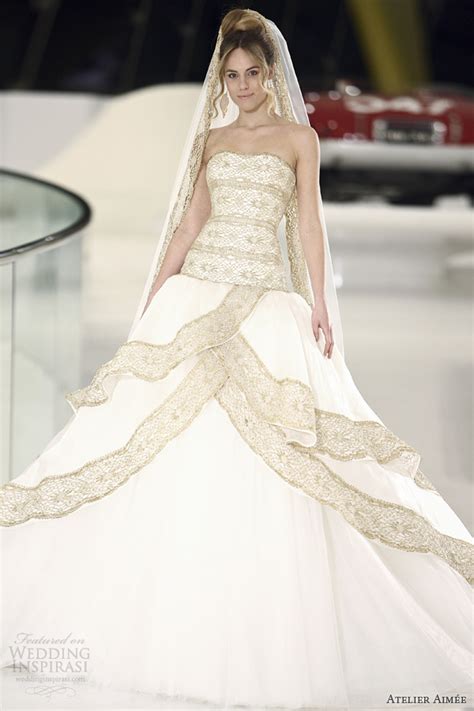 Wedding Dress Rose Gold Accents Bestweddingdresses