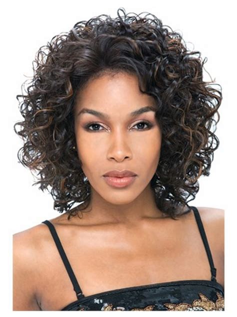 Elegant Synthetic Curly Capless Womens Hair Wig
