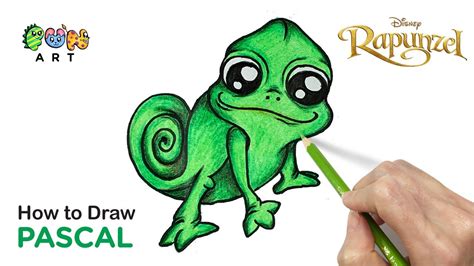 How To Draw Pascal Rapunzel Disney Very Easy~ Youtube