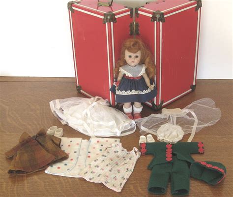 1950s Vintage Vogue Ginny Doll Lot Doll Trunk By Partystreamers