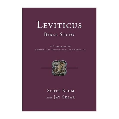 Leviticus Bible Study A Companion To Leviticus An Introduction And