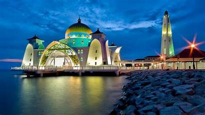 Malaysia Wallpapers Mosque Masjid Malaysian Melaka Malacca