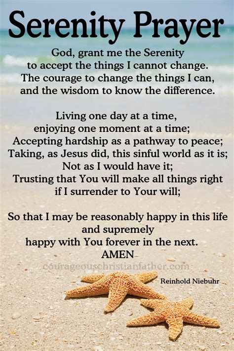 Quotes About Strength Serenity Prayer Courageous